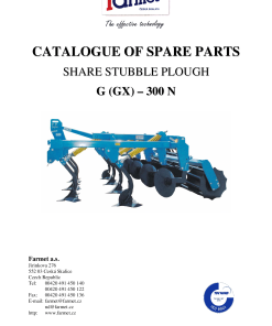 Farmet G_GX300 Parts manual catalog PDF Download