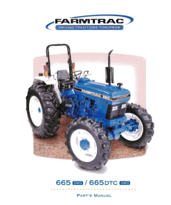 Farmtrac 665 Parts manual catalog PDF Download