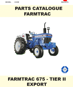 Farmtrac 675 Parts manual catalog PDF Download