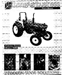 Farmtrac 70_80 Parts manual catalog PDF Download