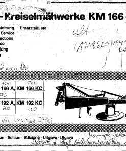 Fella KM166_191_192A-KC_1985_04 Disc Mower Parts manual catalog PDF Download