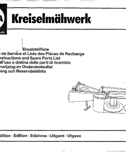 Fella KM167_1989 Disc Mower Parts manual catalog PDF Download
