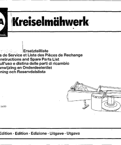 Fella KM167_1990 Disc Mower Parts manual catalog PDF Download