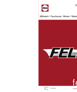 Fella KM187_2010 Disc Mower Parts manual catalog PDF Download