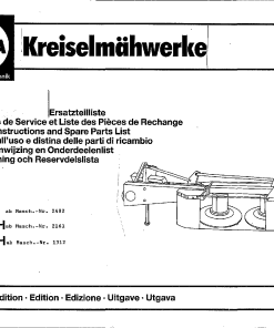 Fella KM187_225_1990_01 Disc Mower Parts manual catalog PDF Download