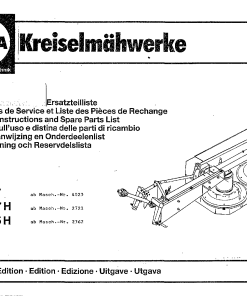 Fella KM187_225_1990_11 Disc Mower Parts manual catalog PDF Download