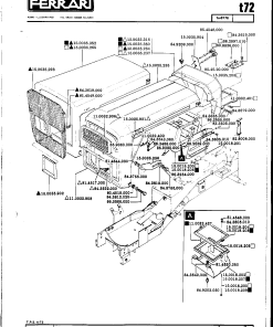 Ferrari T72 Parts manual catalog PDF Download