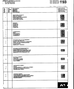 Ferrari T93 Parts manual catalog PDF Download