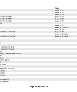Ferrari Vega_SDT_75_85_95_DS_1 Parts manual catalog PDF Download