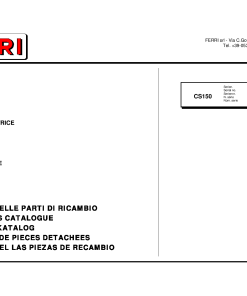 Ferri CS150 Parts manual catalog PDF Download