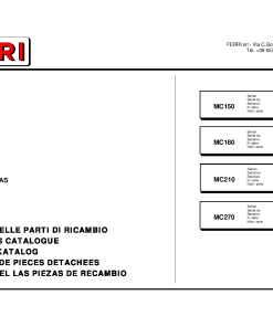 Ferri MC150_MC180_MC210_MC270 Shredder Parts manual catalog PDF Download