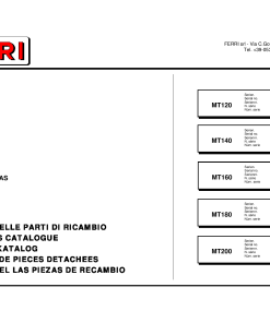 Ferri MT120_MT140_MT160_MT180_MT200 Shredder Parts manual catalog PDF Download