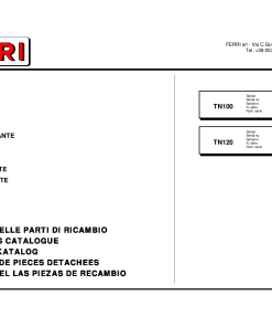 Ferri TN100_TN120 Shredder Parts manual catalog PDF Download