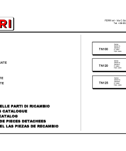 Ferri TN100_TN120_TN125 Shredder Parts manual catalog PDF Download
