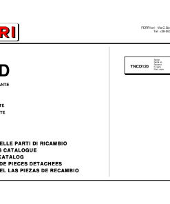Ferri TNCD120 Shredder Parts manual catalog PDF Download