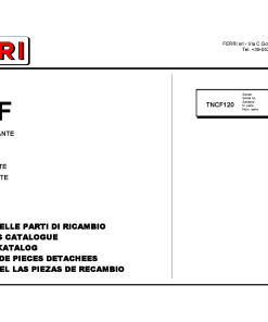 Ferri TNCF120 Shredder Parts manual catalog PDF Download
