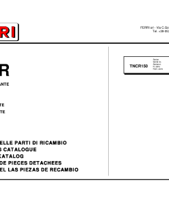 Ferri TNCR150 Shredder Parts manual catalog PDF Download