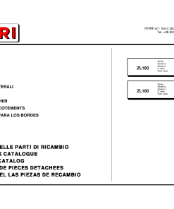 Ferri ZL160_ZL180 Shredder Parts manual catalog PDF Download