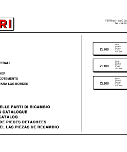Ferri ZL160_ZL180_ZL200 Shredder Parts manual catalog PDF Download