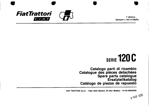 Fiat 120 Parts manual catalog PDF Download
