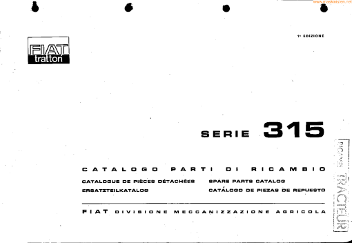 Fiat 315 Parts manual catalog PDF Download