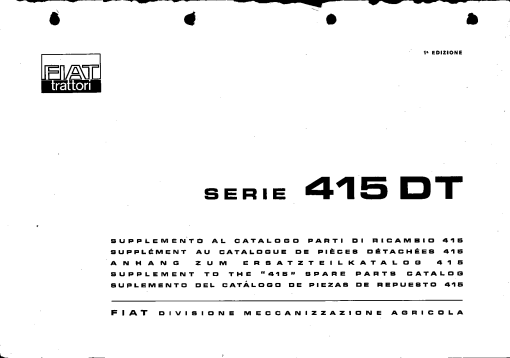 Fiat 415_DT Parts manual catalog PDF Download