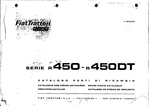 Fiat 450R Parts manual catalog PDF Download