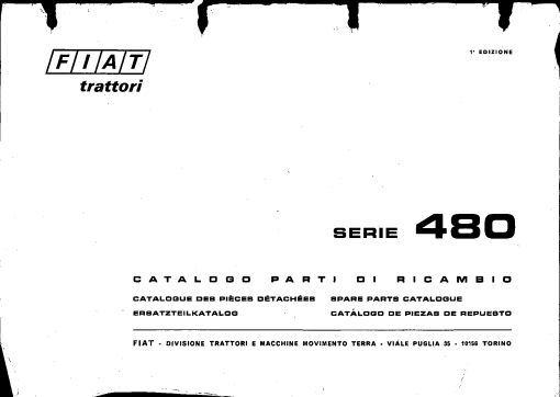 Fiat 480 Parts manual catalog PDF Download