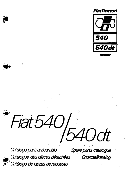 Fiat 540DT Parts manual catalog PDF Download