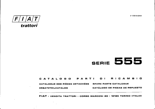 Fiat 555 Parts manual catalog PDF Download