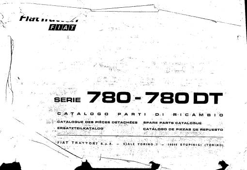 Fiat 780 Parts manual catalog PDF Download