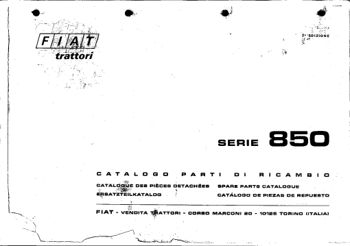 Fiat 850 Parts manual catalog PDF Download