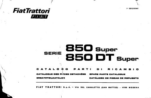 Fiat 850-Super_850DT-Super Parts manual catalog PDF Download