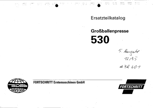 Fortschitt 530_ab_br601 Parts manual catalog PDF Download