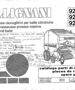 Gallignani 9250 Baler Parts manual catalog PDF Download