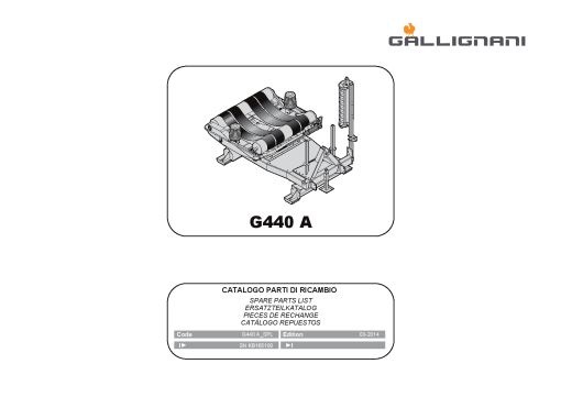 Gallignani G440A Bale_wrapper Parts manual catalog PDF Download