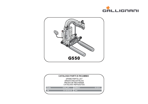 Gallignani G550 Bale_wrapper Parts manual catalog PDF Download