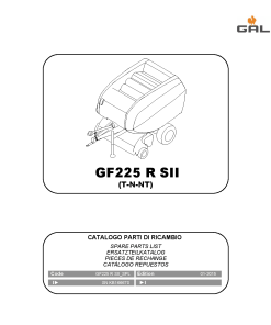 Gallignani GF225_R Baler Parts manual catalog PDF Download