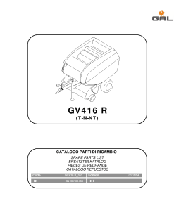 Gallignani GV416_R Baler Parts manual catalog PDF Download