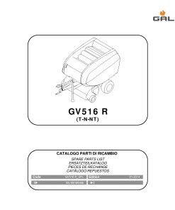Gallignani GV516R Baler Parts manual catalog PDF Download