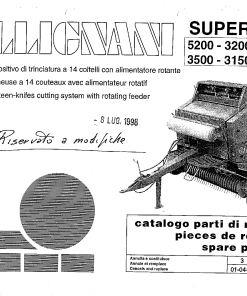 Gallignani Supercut Baler Parts manual catalog PDF Download