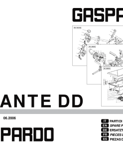 Gaspardo Aliante_DD Seed_drill Parts manual catalog PDF Download
