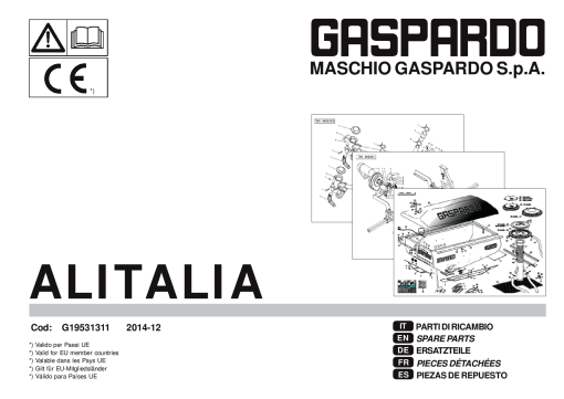 Gaspardo Alitalia Seed_drill Parts manual catalog PDF Download