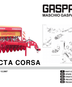 Gaspardo Directa_Corsa Seed_drill Parts manual catalog PDF Download