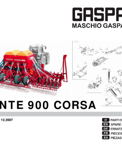 Gaspardo Gigante_900_Corsa Seed_drill Parts manual catalog PDF Download