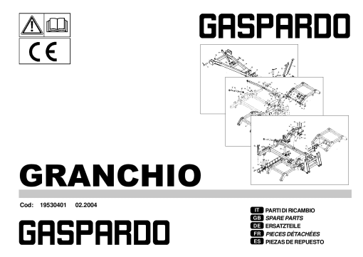 Gaspardo Granchio Seed_drill Parts manual catalog PDF Download