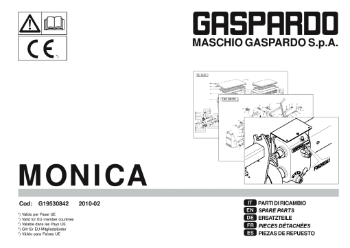 Gaspardo Monica Seed_drill Parts manual catalog PDF Download