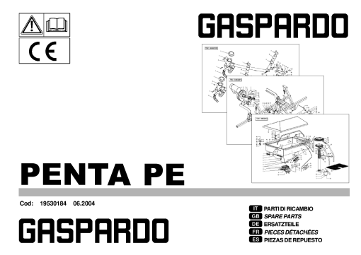 Gaspardo Penta_PE Seed_drill Parts manual catalog PDF Download