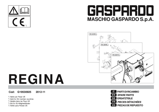 Gaspardo Regina Seed_drill Parts manual catalog PDF Download