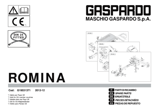 Gaspardo Romina Seed_drill Parts manual catalog PDF Download